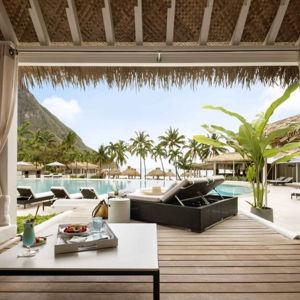 St. Lucia Poolside Cabana