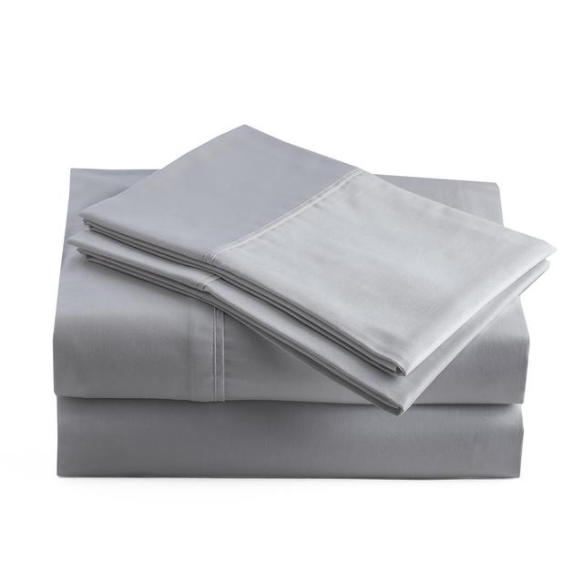 Peru Pima - 415 Thread Count Percale - 100% Peruvian Pima Cotton - Queen Bed Sheet Set, Slate