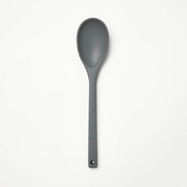 Silicone Solid Spoon Dark Gray - Figmint™