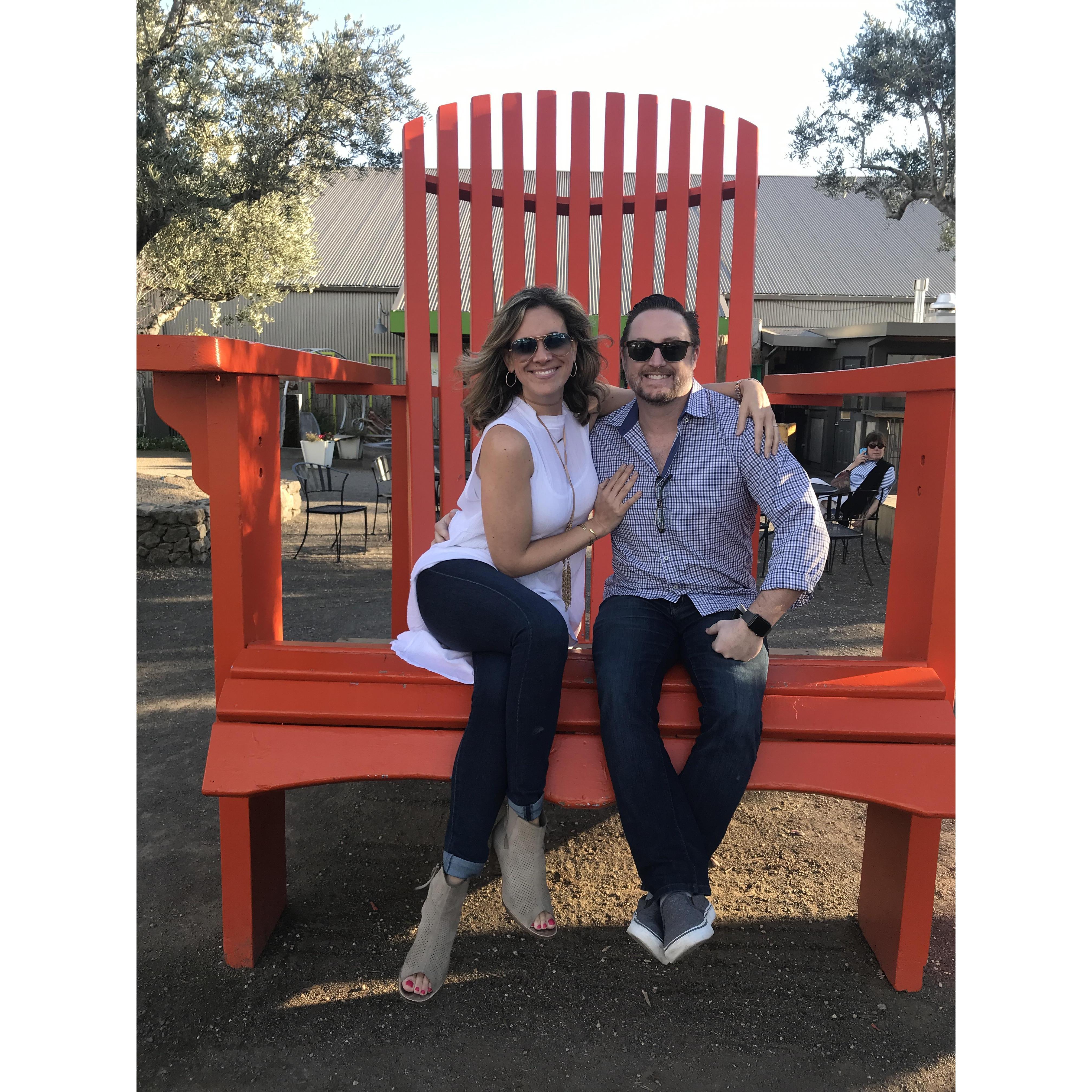 Visiting the Wedding venue, Cornerstone Sonoma