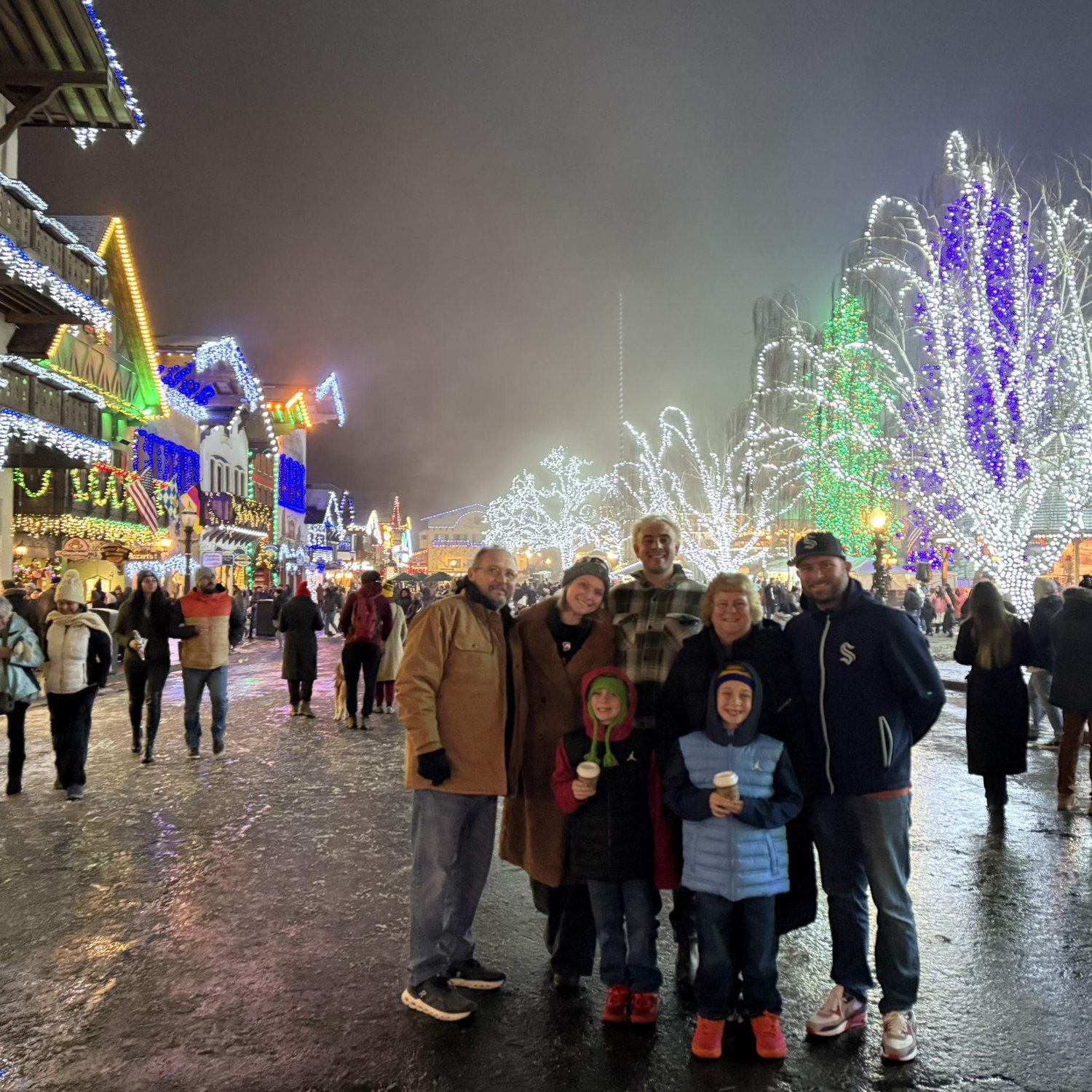 We took Megan's Family to Leavenworth this Christmas.