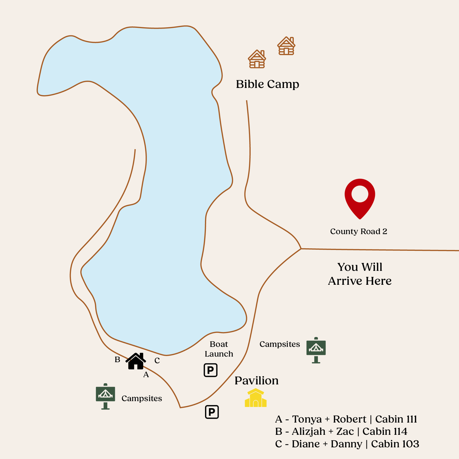 Map of the lake!