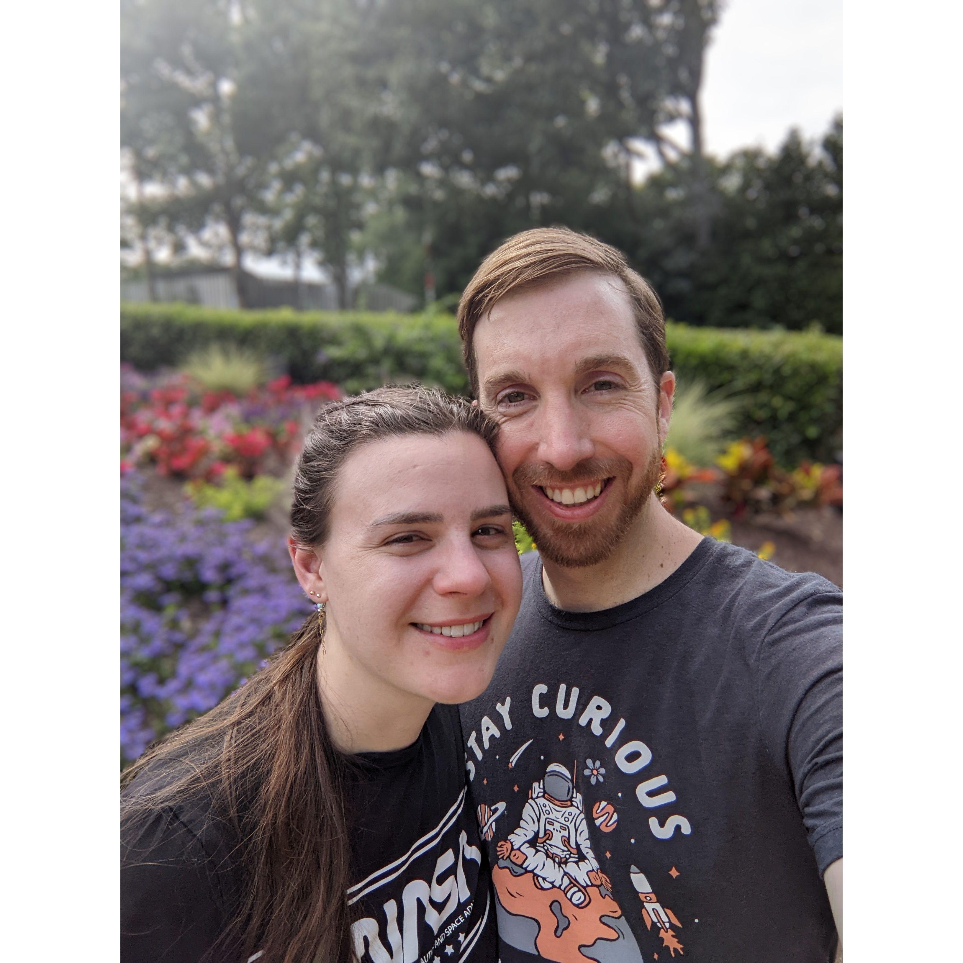We finally remembered to take a selfie while on our annual amusement park/water park combo weekend, Busch Gardens 2022