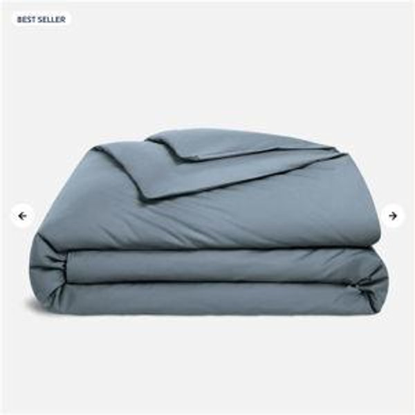 Classic Percale Duvet Cover in Storm