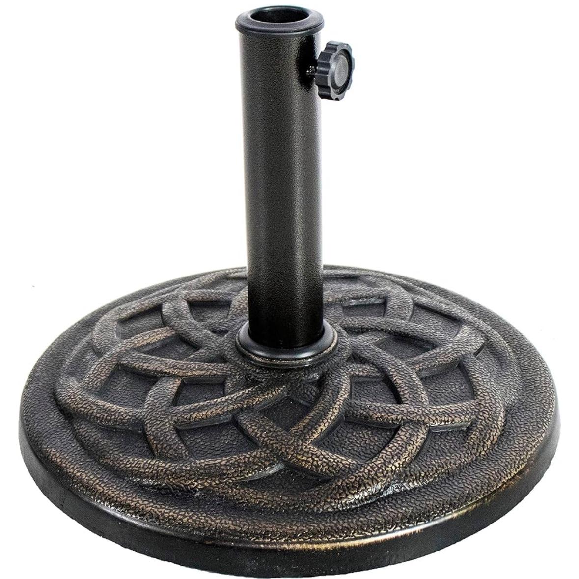 BACKYARD EXPRESSIONS PATIO · HOME · GARDEN 911554 21 Pound Umbrella Base, Bronze