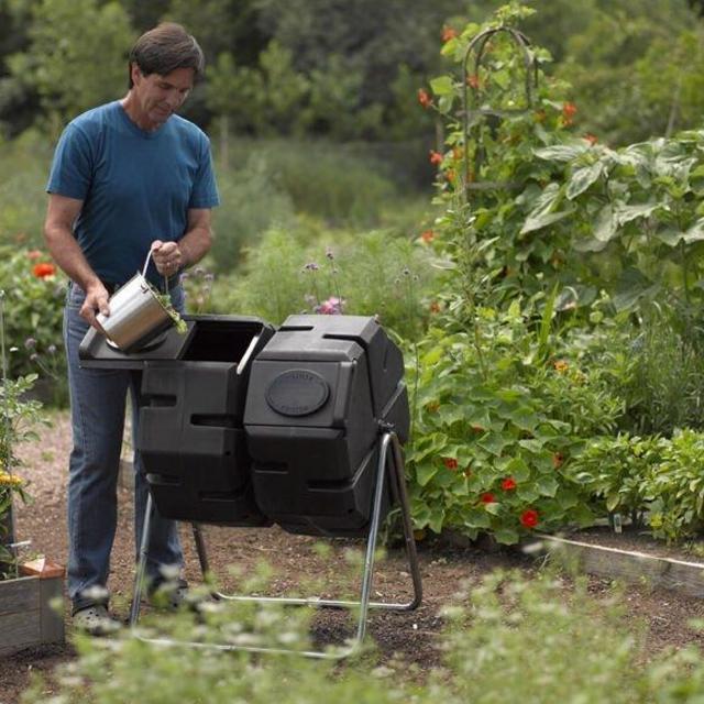 Dual-Batch Compost Tumbler