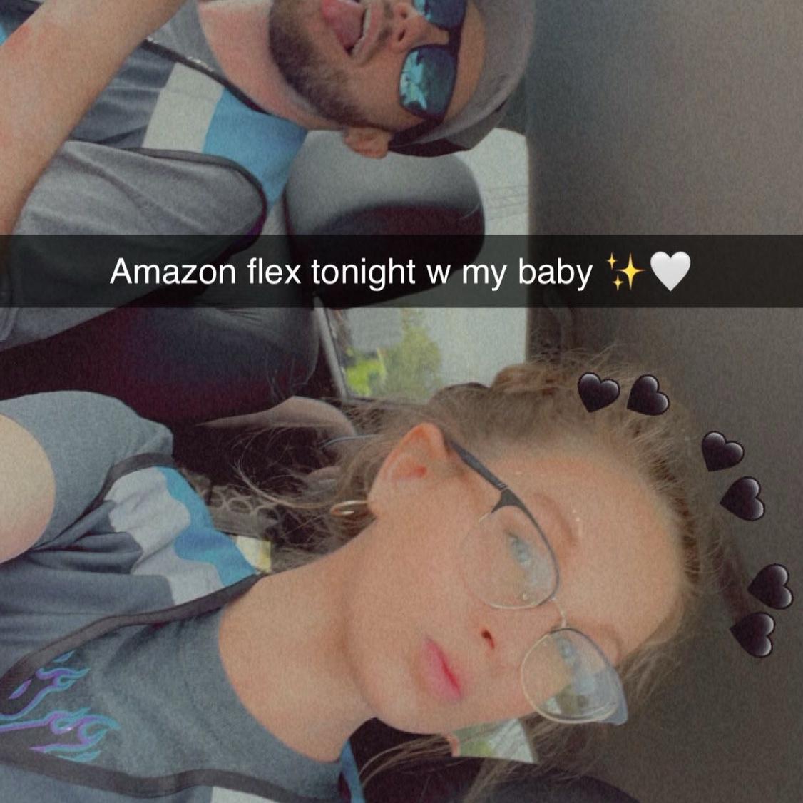 started doing Amazon flex together on the side to stay busy on the weekends we didn’t have the kids! ❤️✨