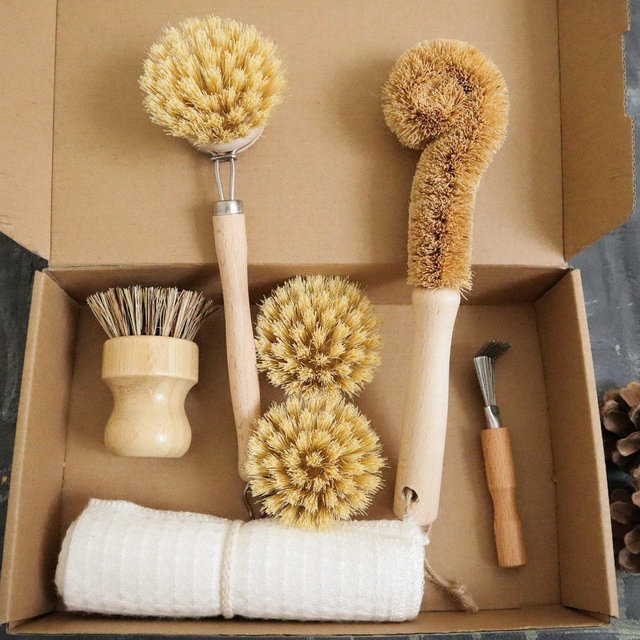 Zero Waste Kitchen Brush Set | Best Value...
