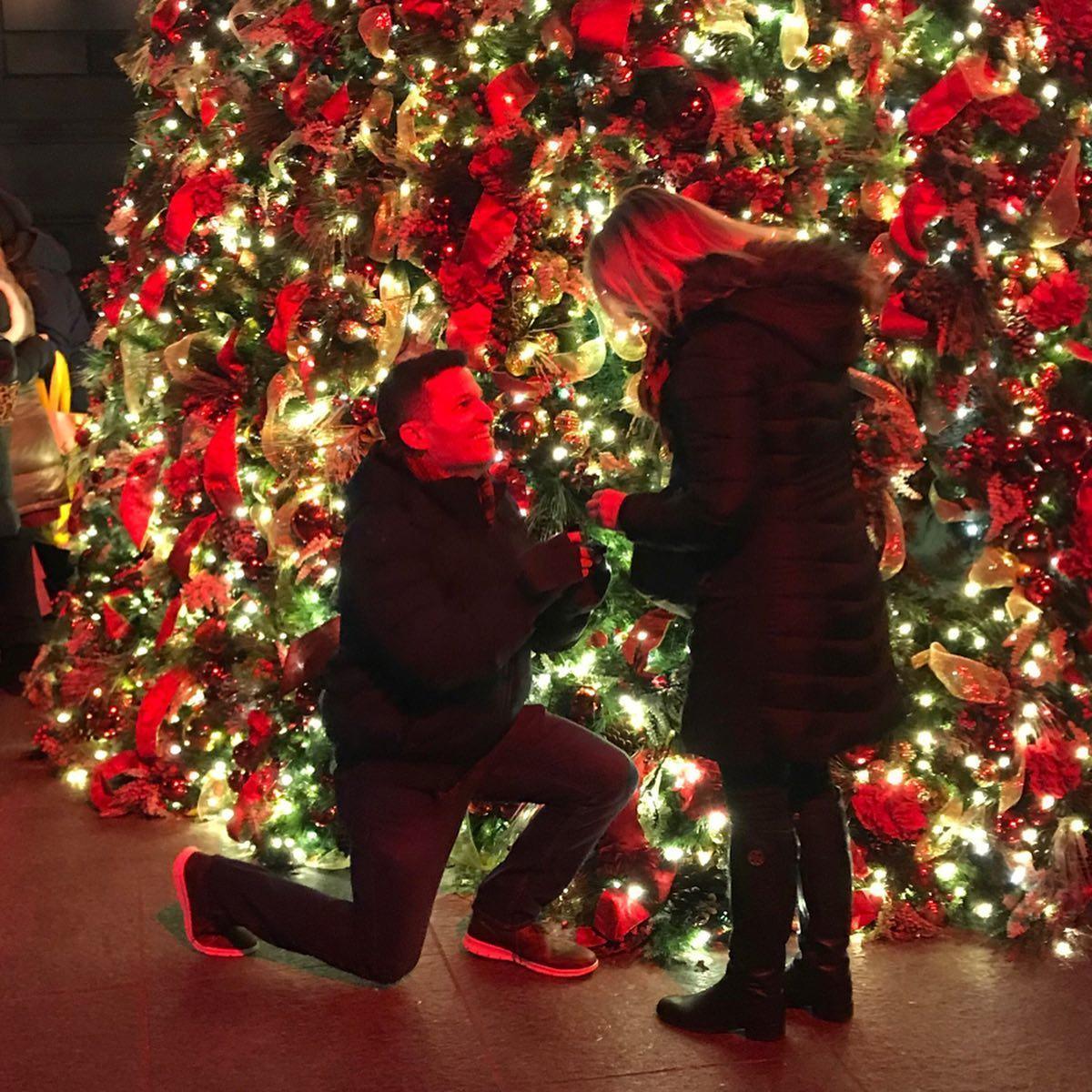 When Drew got down on one knee outside of the Plaza Hotel in New York City, 12/7/2019