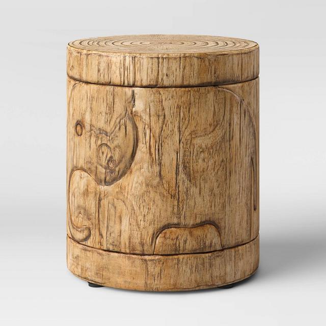 Faux Wood Elephant Patio Accent Table - Opalhouse™