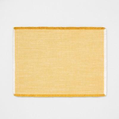 Cross Dyed Placemat - Golden Yellow - Hearth & Hand™ with Magnolia
