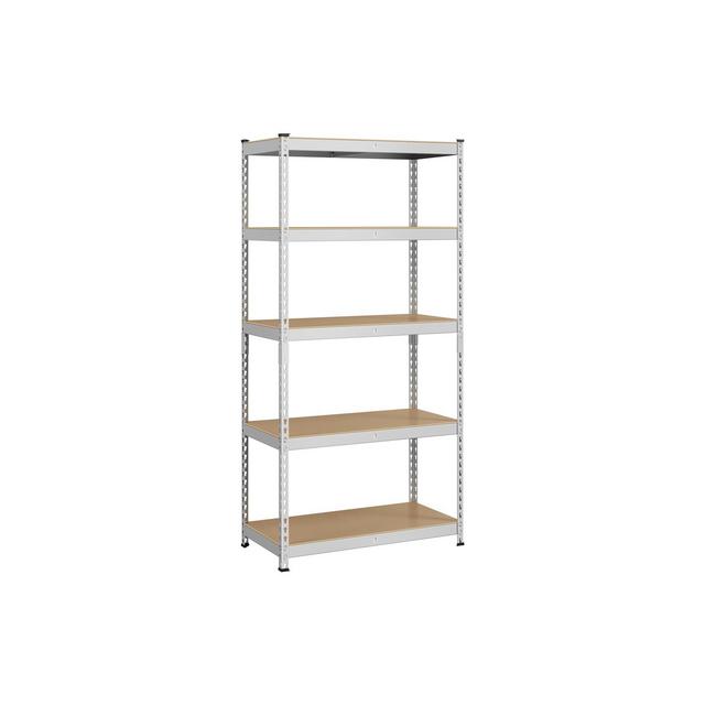 Yaheetech 5-Tier Utility Storage Shelves Garage Metal Shelving Unit, Silver