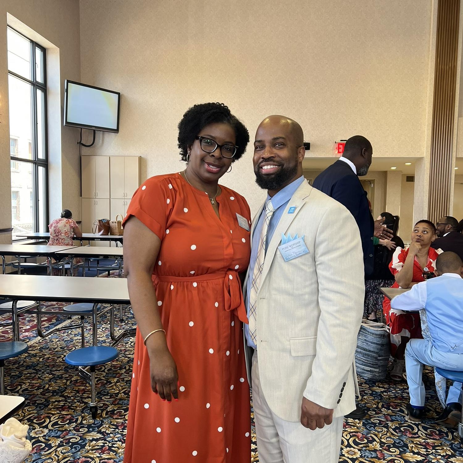 Dressed in joy and unity 💙🧡 — grateful to experience another spiritually uplifting day together. #PureWorship2025 #ConventionLove #BetterTogethe