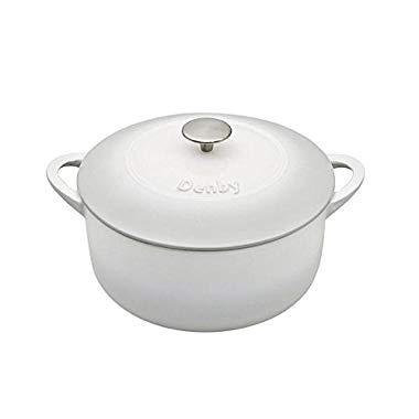 Denby Natural Canvas Cast Iron Medium, 5.2L Round Casserole