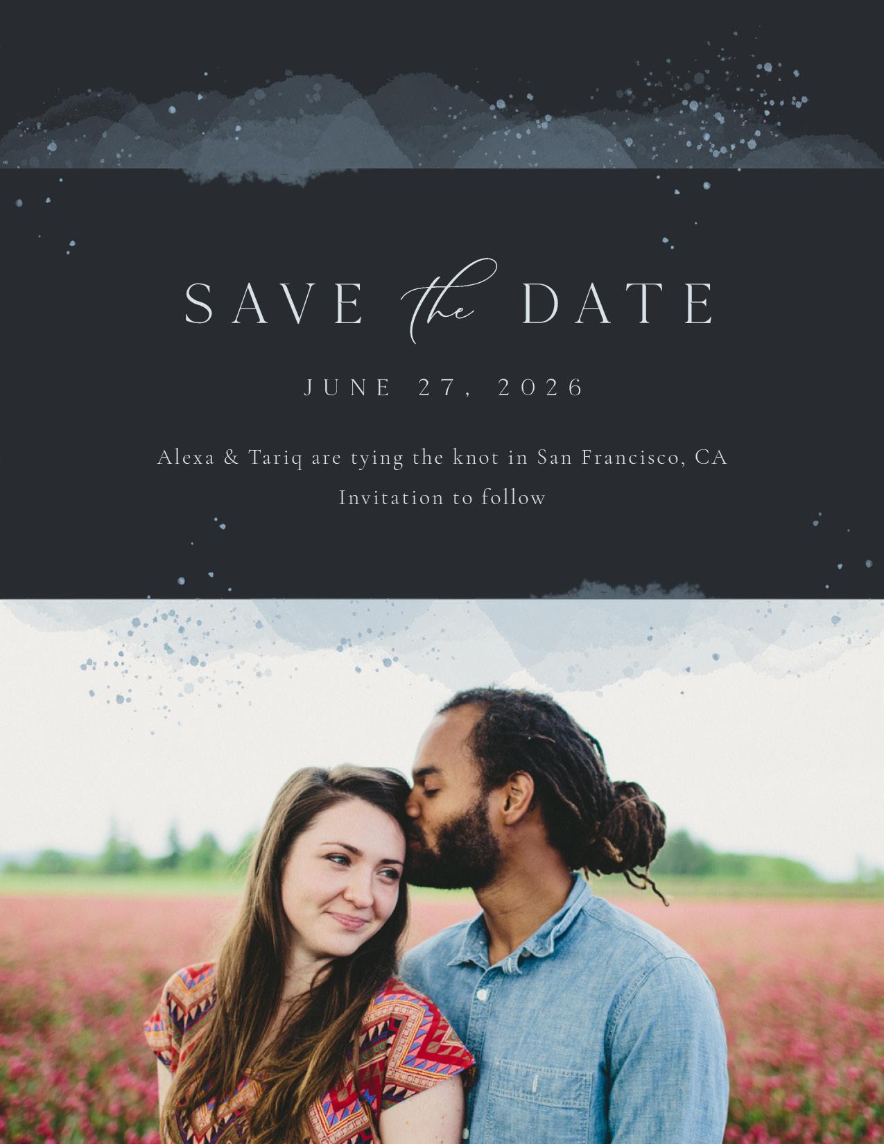 Zortas Photo | Dusty Blue | Zola Save The Dates