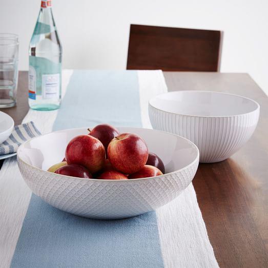 Textured Serving Bowls