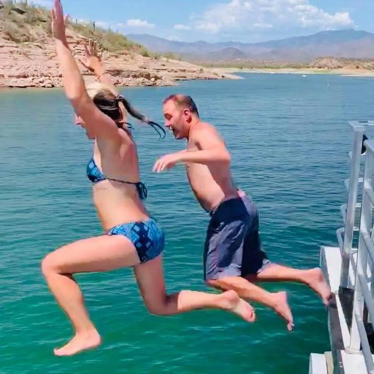 We're ready to jump into married life!
