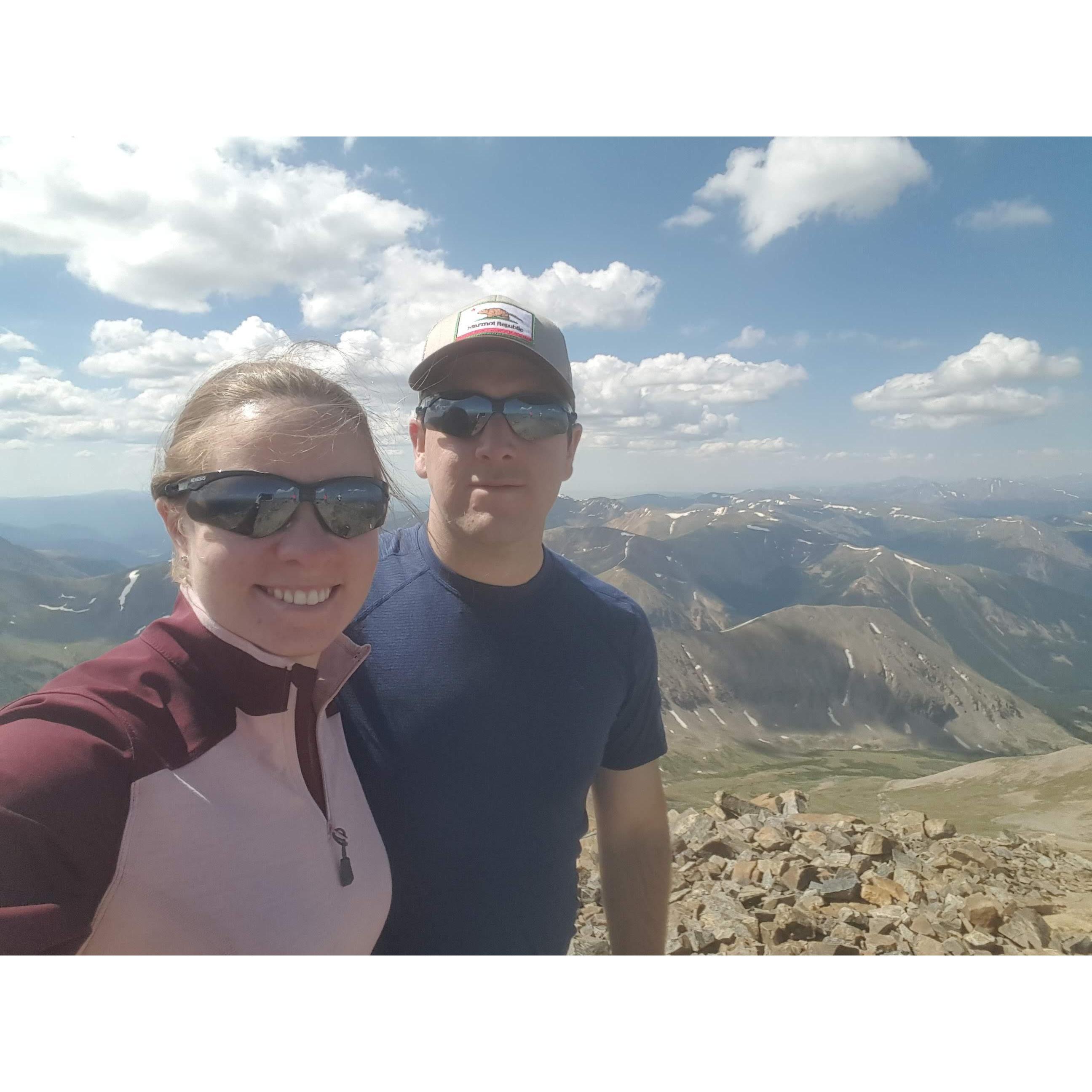 Hiking Grays and Torreys,  two 14,000 foot mountains in Colorado, 2018