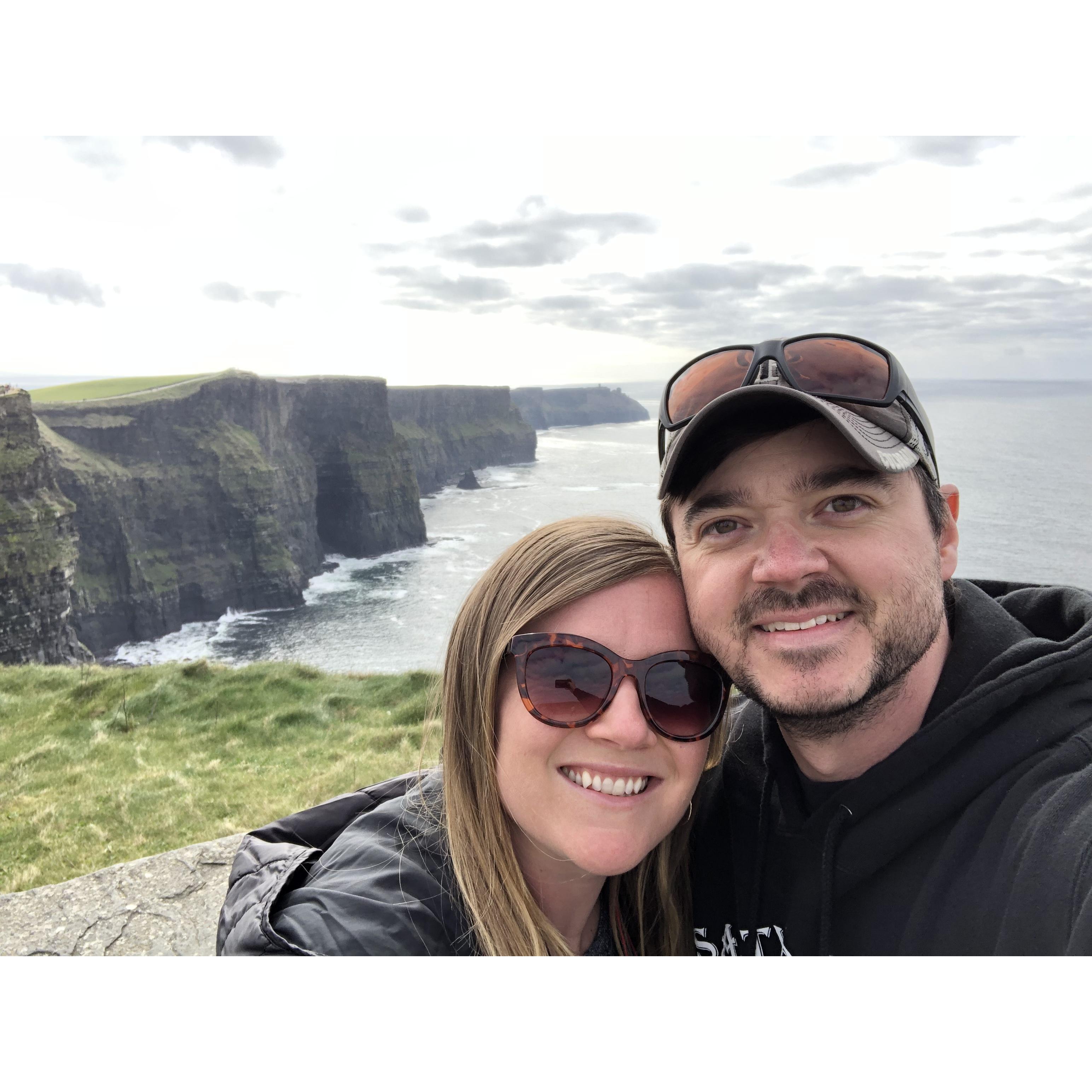 Us at the Cliffs Of Mohr