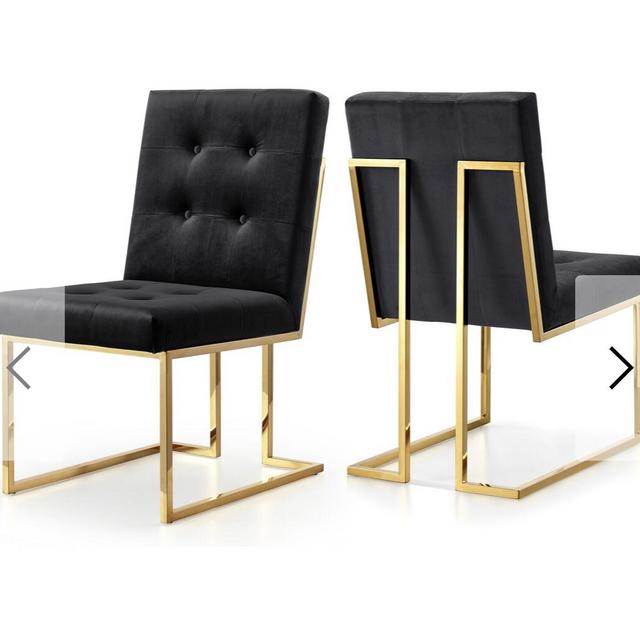 Robey Upholstery Dining Chair - 2 of 6 Black Chairs