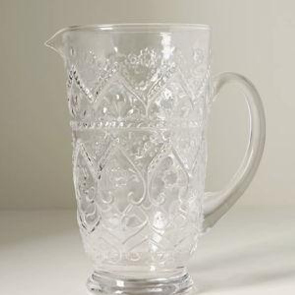 The Bombay Handblown Glass Pitcher