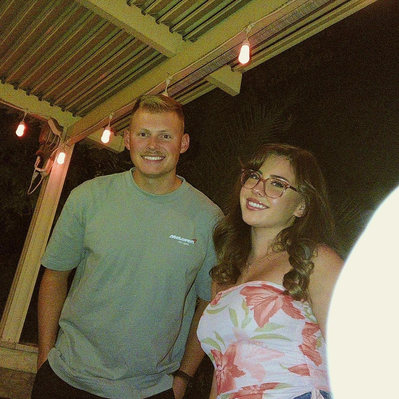 Us at a friend's house!