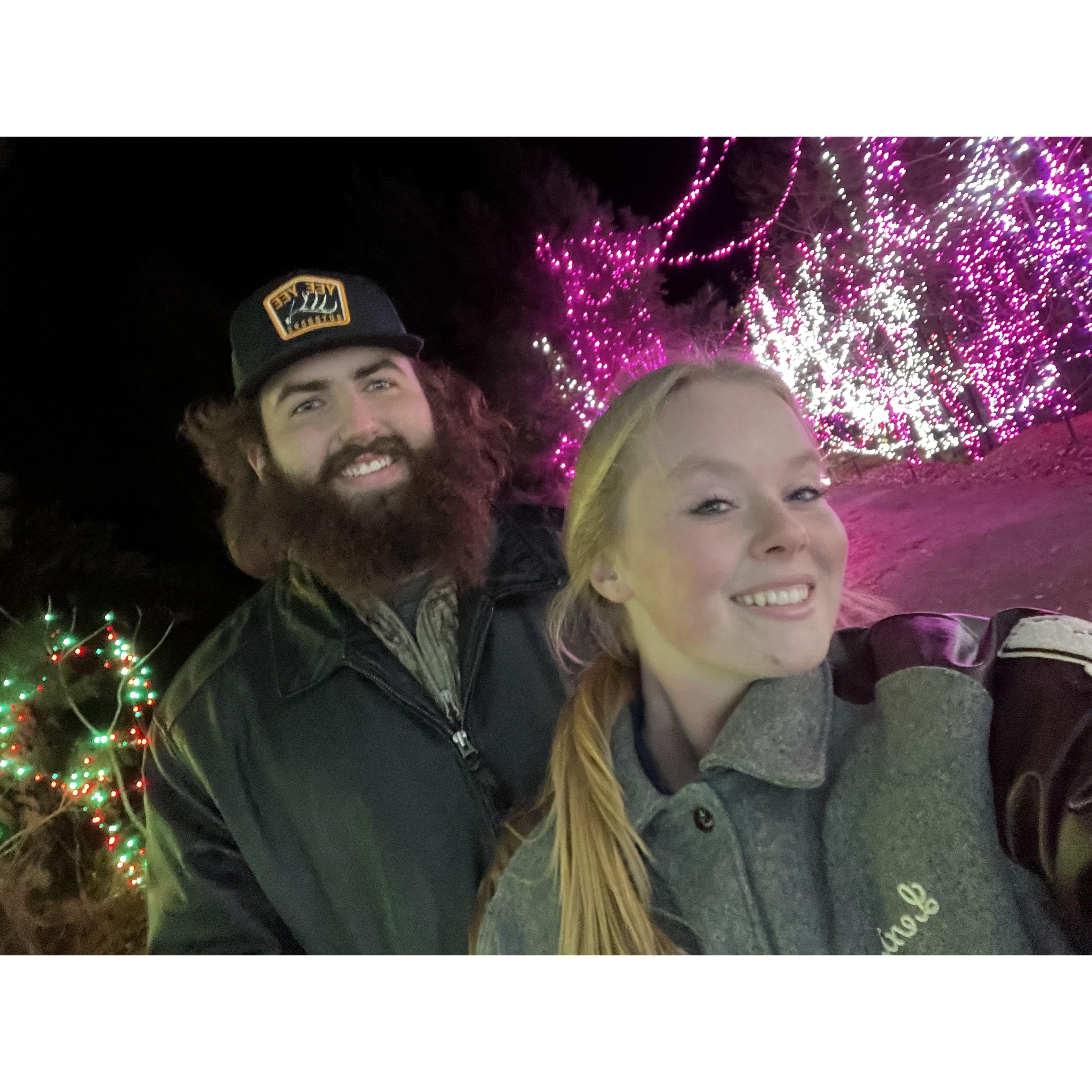 Carmela’s!!! Our first Christmas Light tour together!!