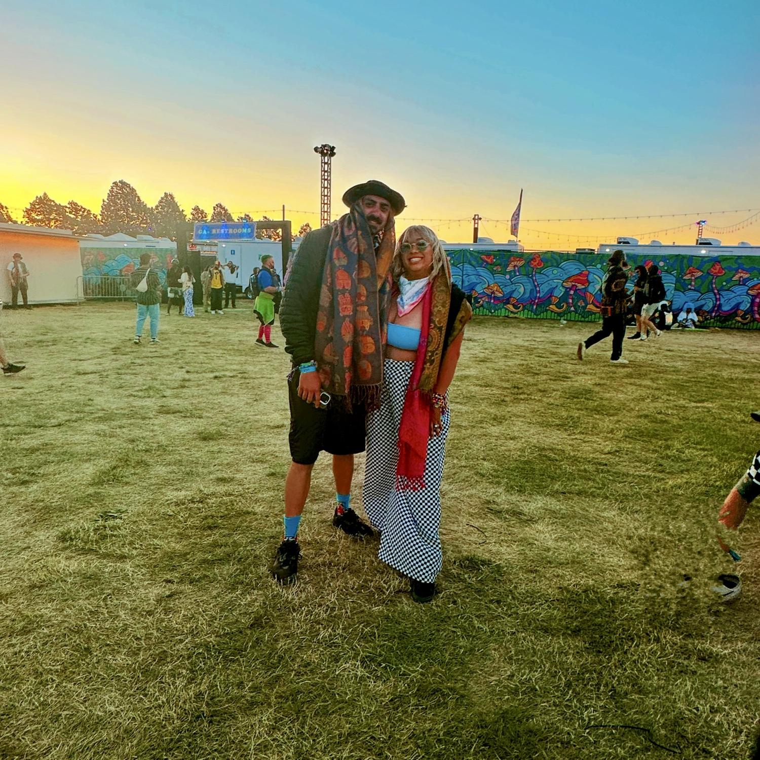 Sara and Kolby at Beyond Wonderland 2024; second year in a row. Next year, they'll be in Hawaii for their honeymoon during Beyond, and while they'll miss it, they’re excited for the new adventure!