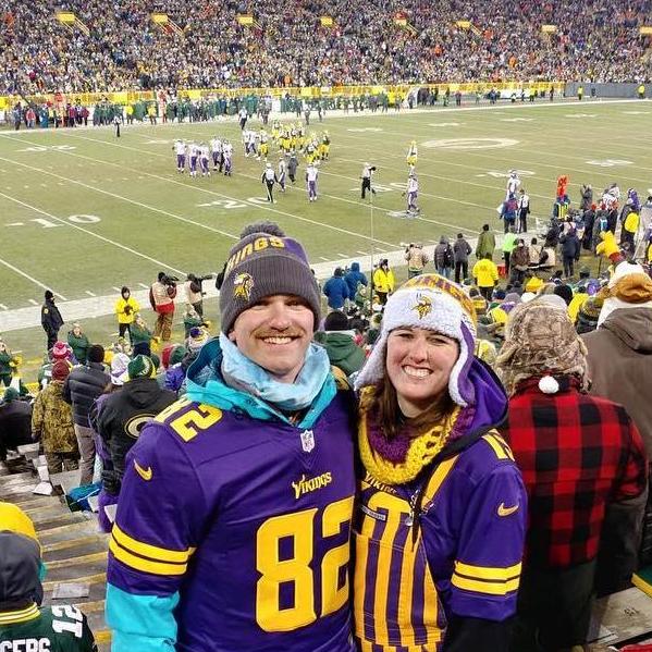 Vikings win at Lambeau Field, in negative degree weather!