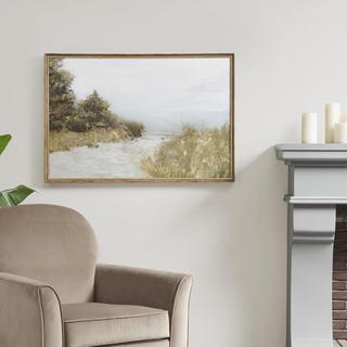 Lake Walk Framed Canvas