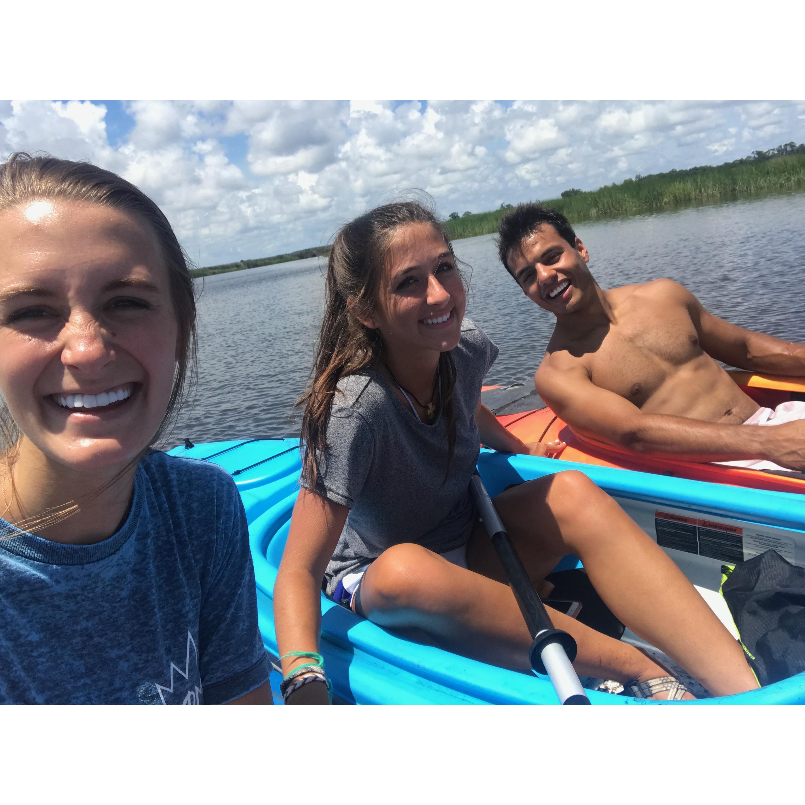 And we went kaiaking in the ocean!