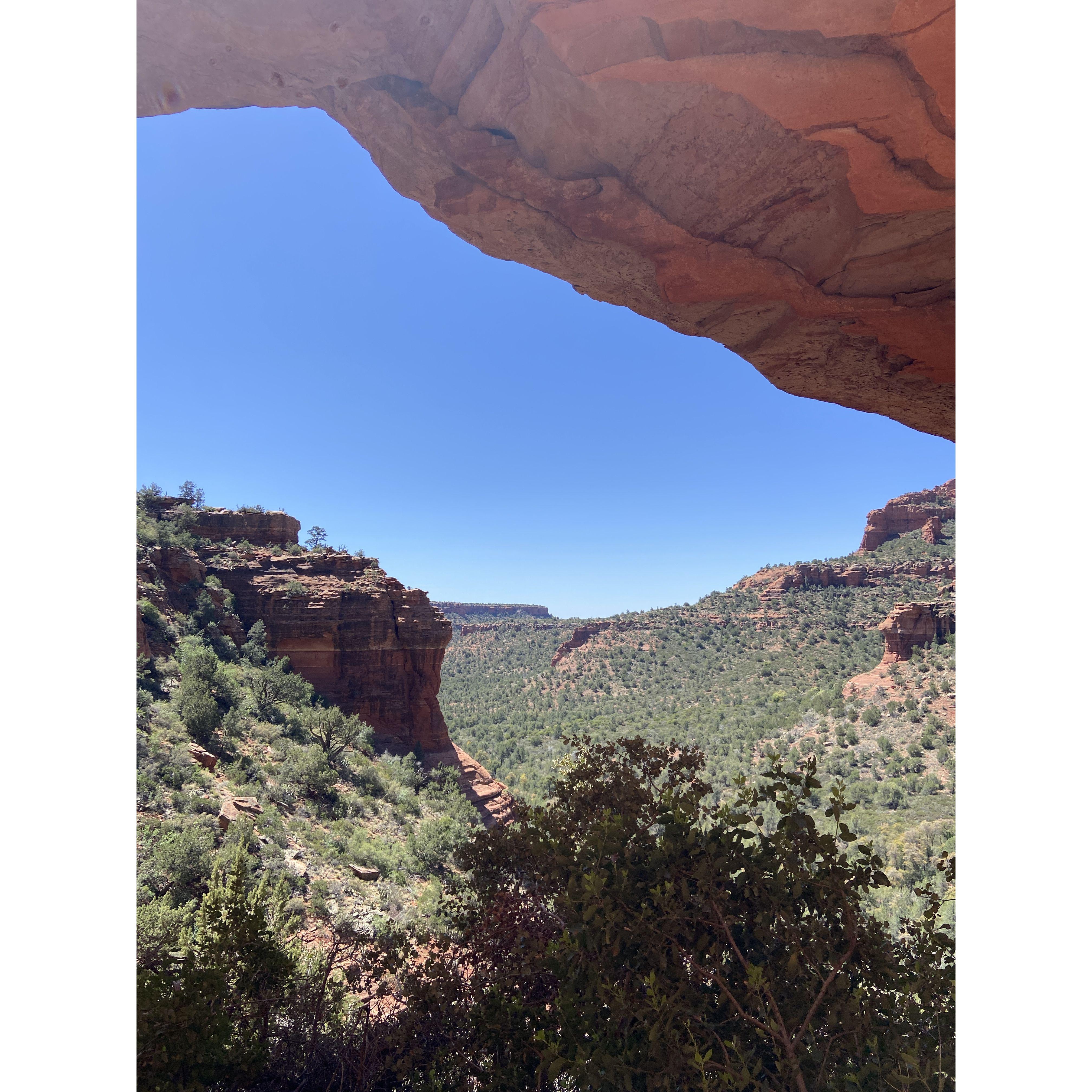 The view from Fay Canyon Arch.  4/24/25