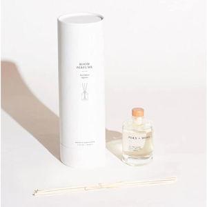 Brooklyn Candle Studio Reed Scent Diffuser - Fern & Moss - Relaxing Oil Diffuser, Sage, Lavender & Pine Fragrance, 8 Rattan Diffuser Reeds, Clean Ingredients - 4.4oz