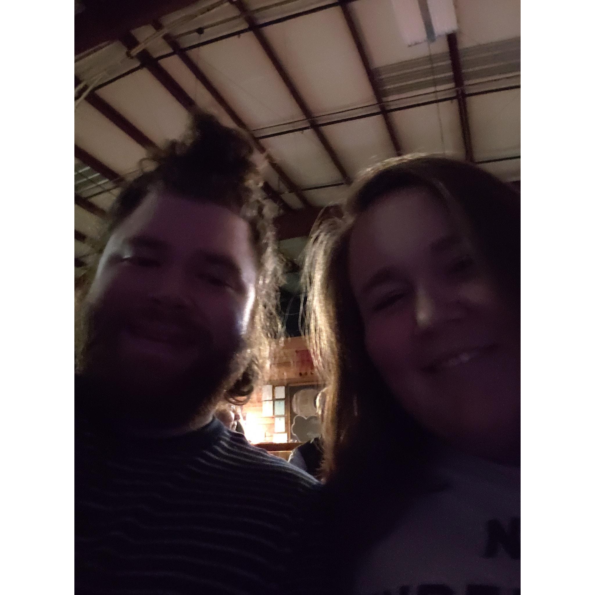 Our first picture together, November 2018
