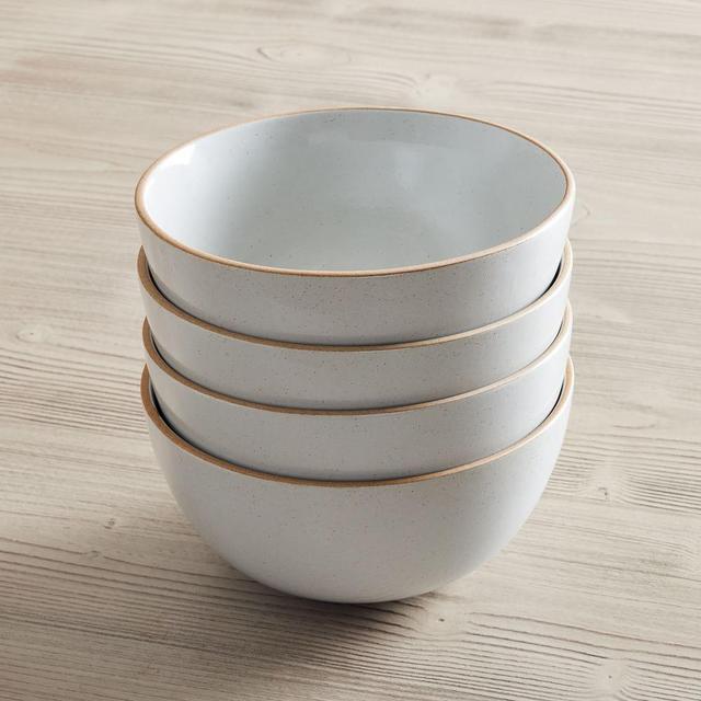 Mill Stoneware Dinnerware, Ramen Bowl, Stoneware, Natural, Set of 4