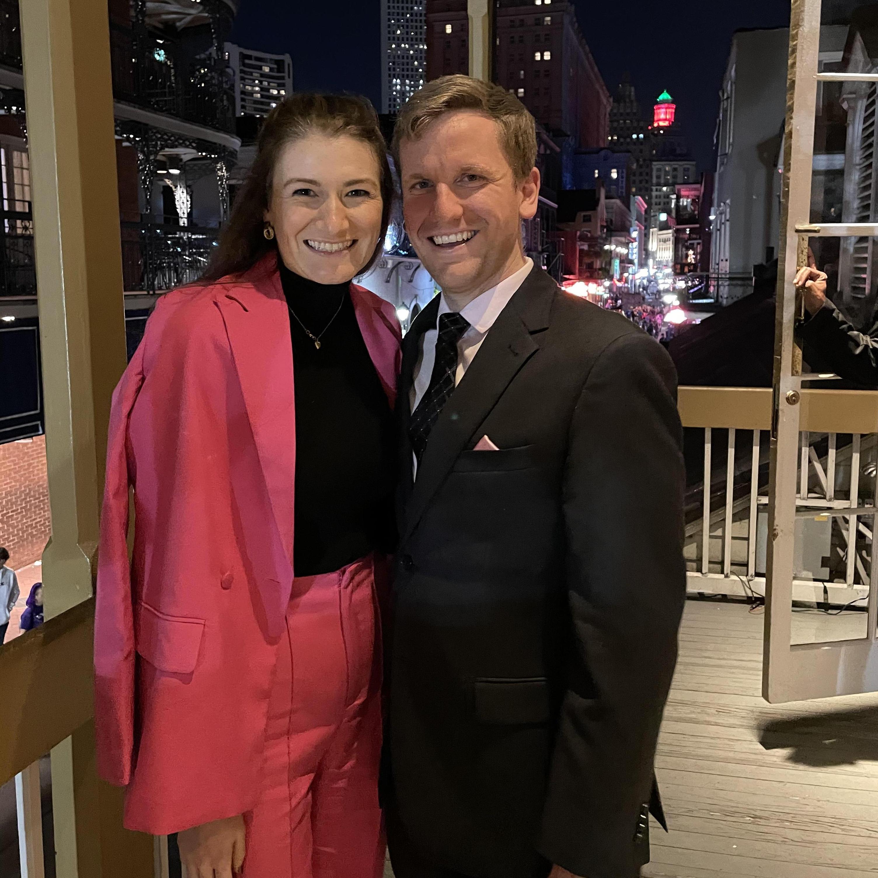Drinks at the French 75 bar and dinner at Arnaud's in New Orleans