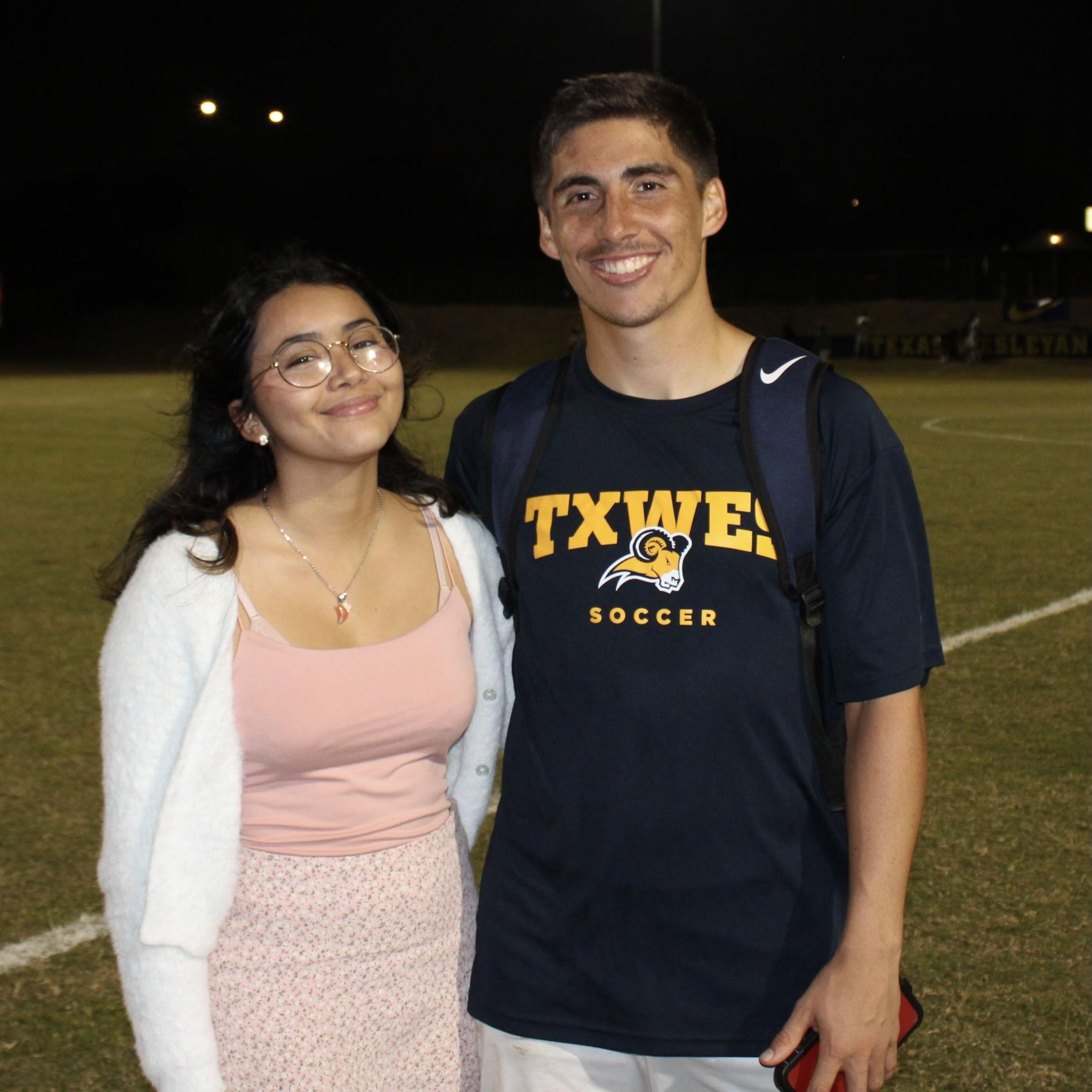 10/27/21: Nate playing soccer in college and Jackie being right there on the sideline! (as always)