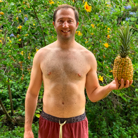 The famous pineapple photoshoot.