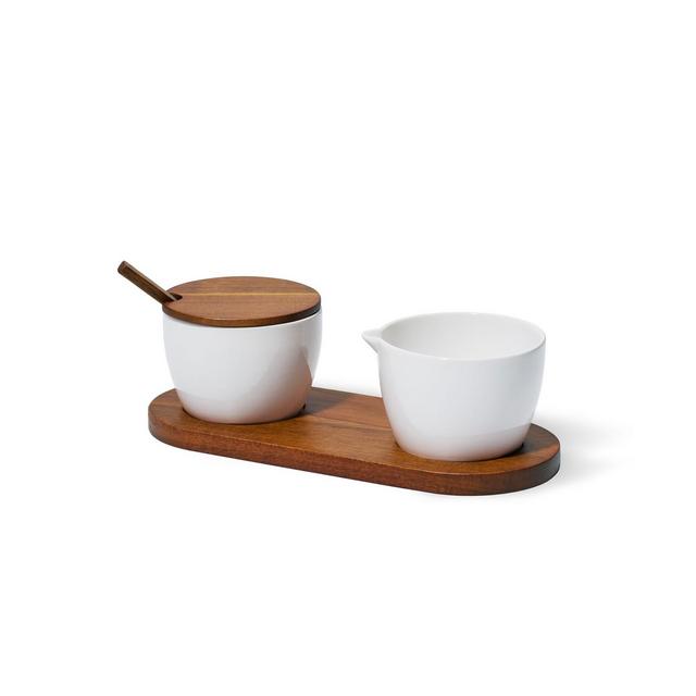 Nambé Duets Sugar and Creamer 4 Piece Set