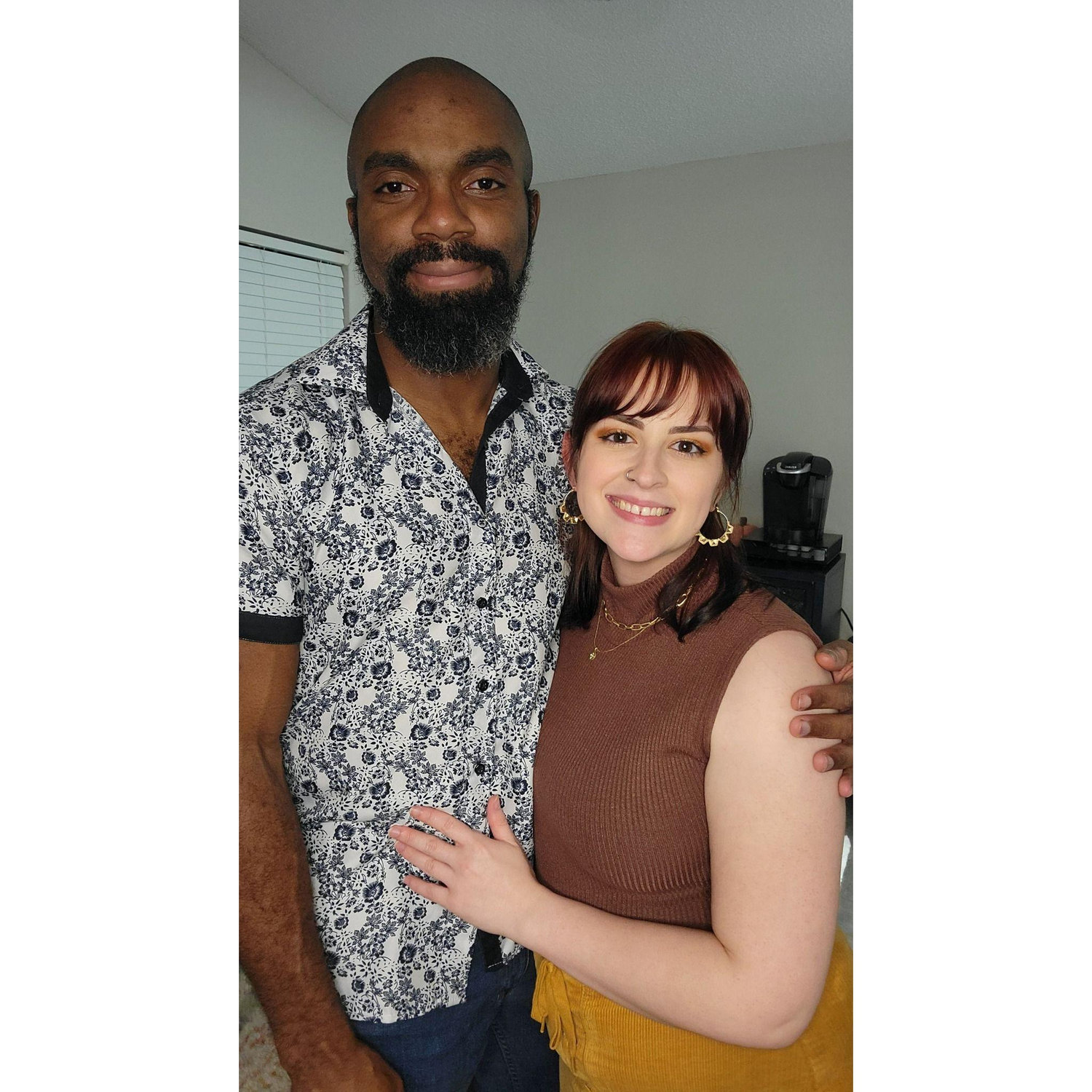 We took this pic while hosting and having our first Thanksgiving together.