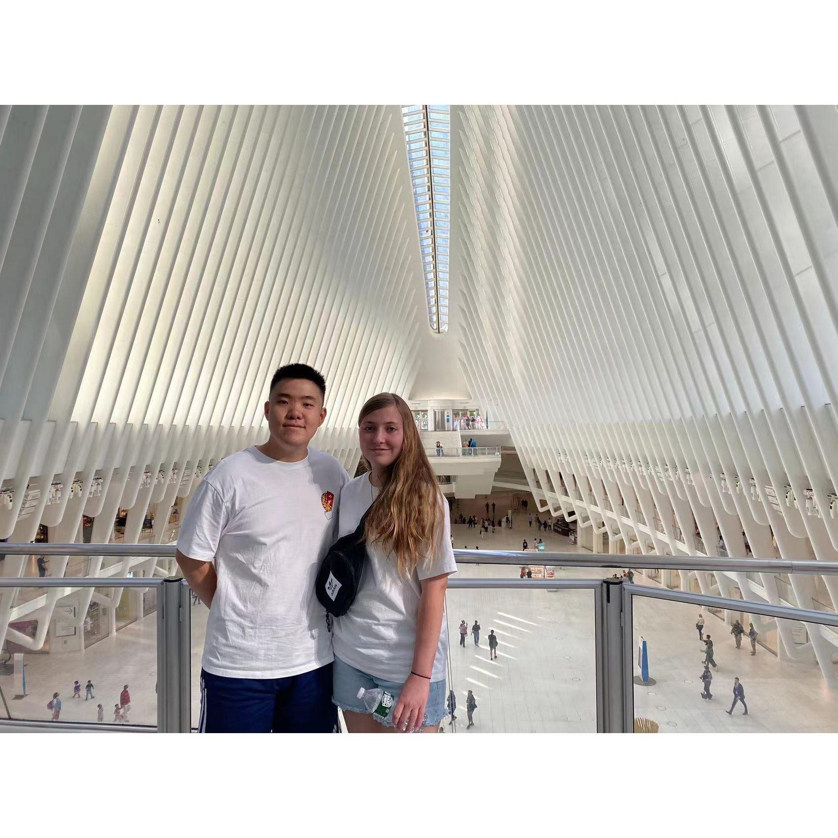 Inside of the World Trade Center Transportation Hub