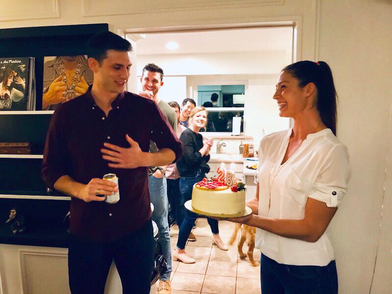Payton's surprise 28th birthday party
