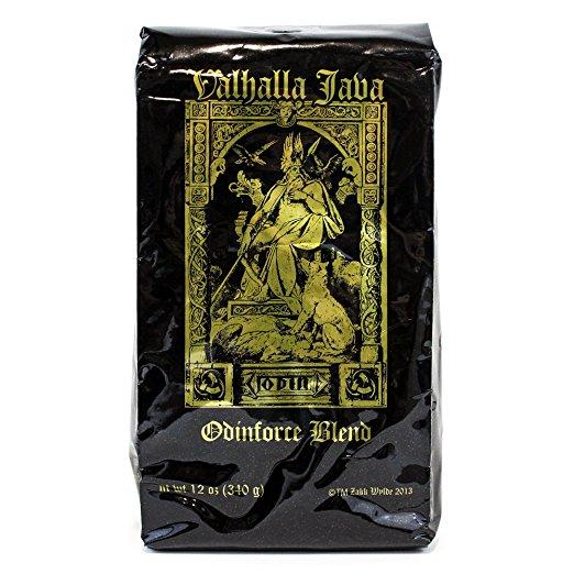 Valhalla Java Ground Coffee by Death Wish Coffee Company, USDA Certified Organic & Fair Trade (12 Ounce Bag)