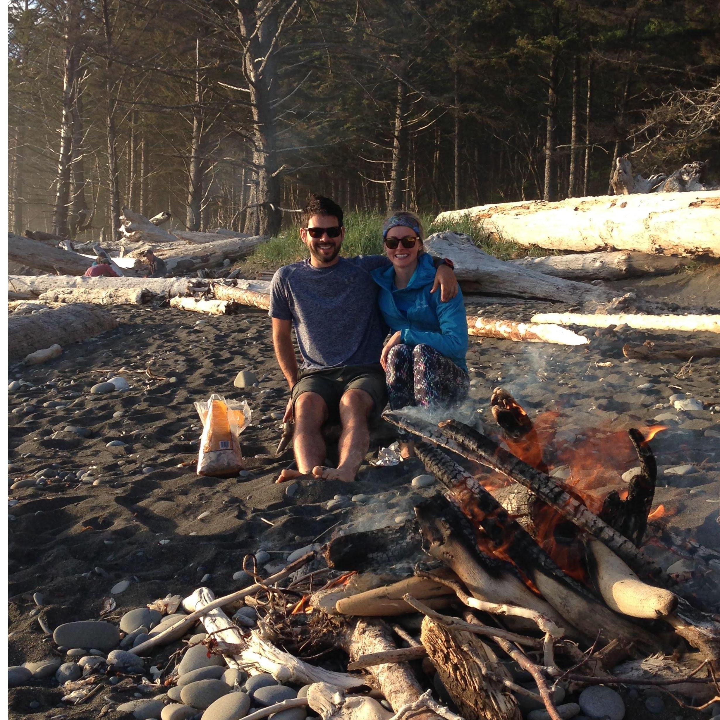 On a backpacking trip on the Olympic Peninsula