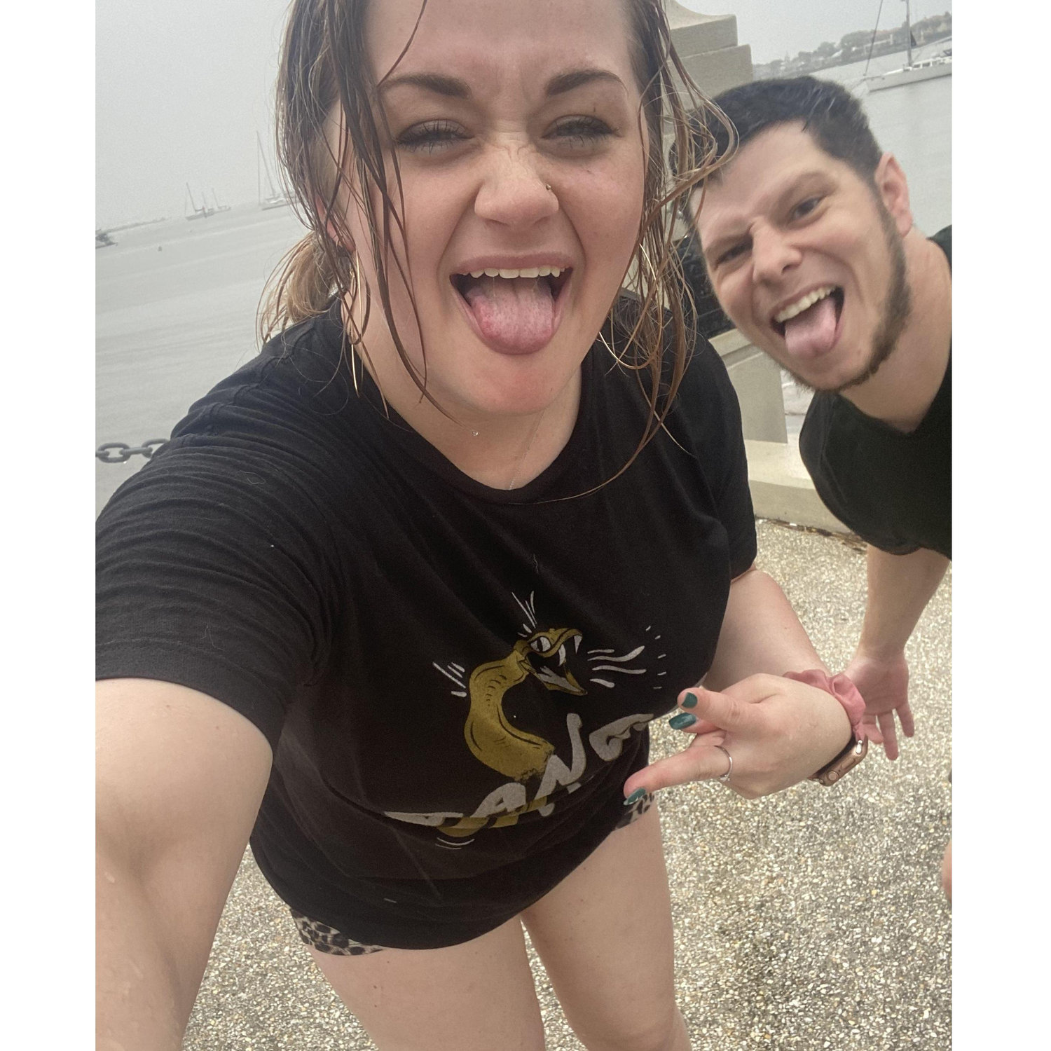 Caught in the rain(: St. Augustine
