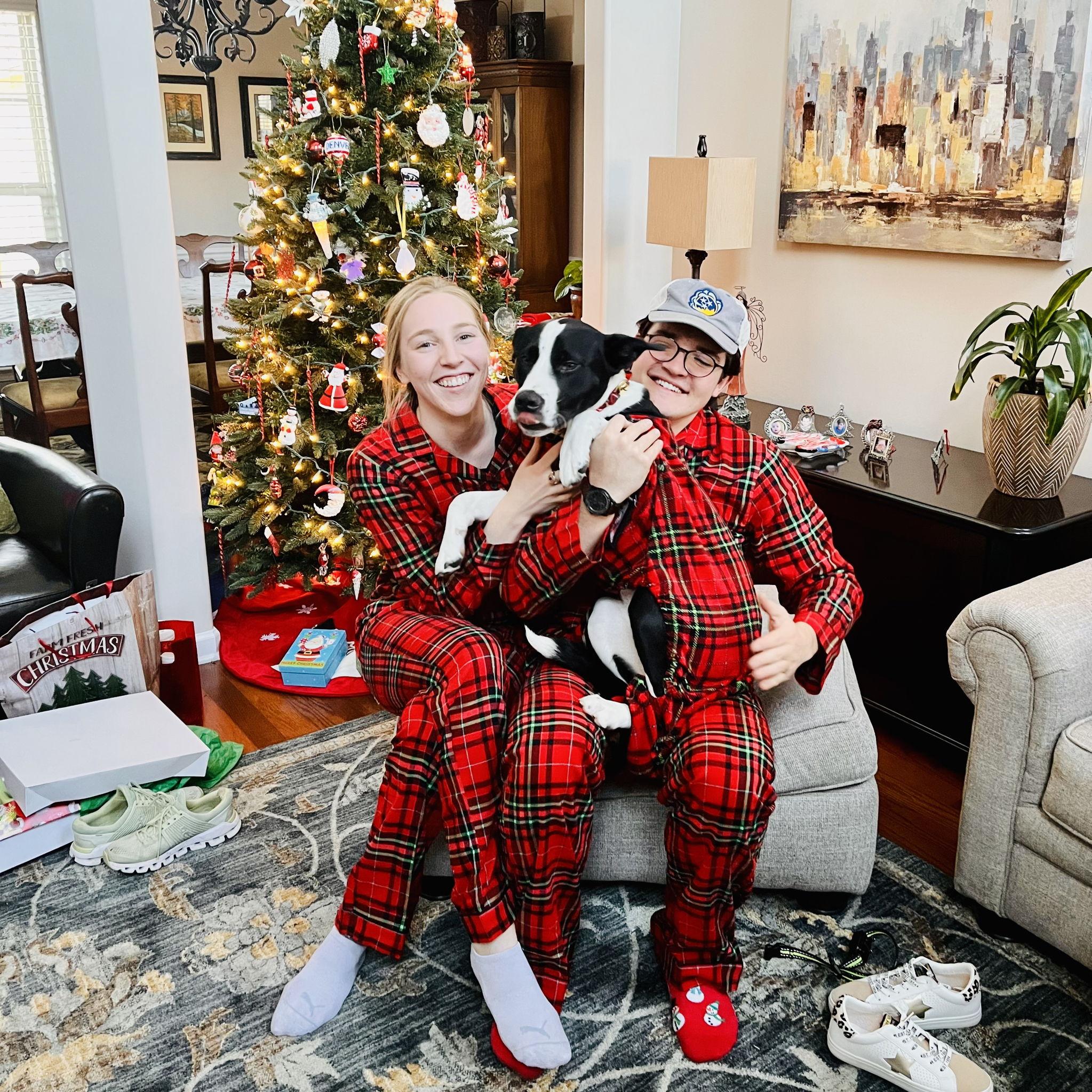 Family Christmas pajamas - thank you, Lauren!