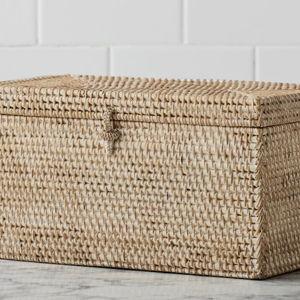 Tava Bath Accessories- Lidded Basket