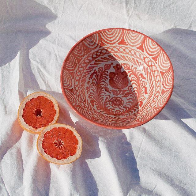 Pomelo Casa - LARGE bowl with hand painted designs