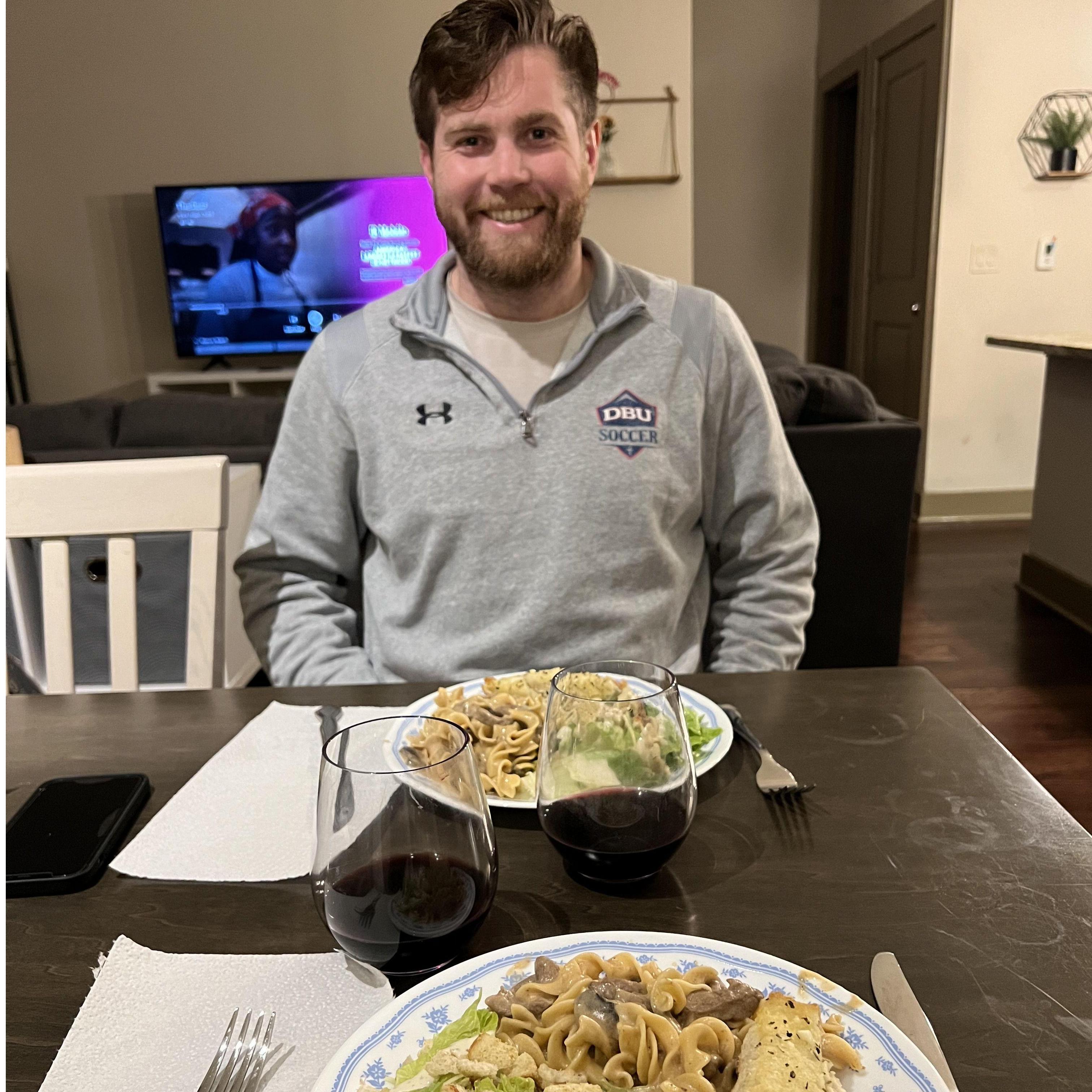 We love to cook together