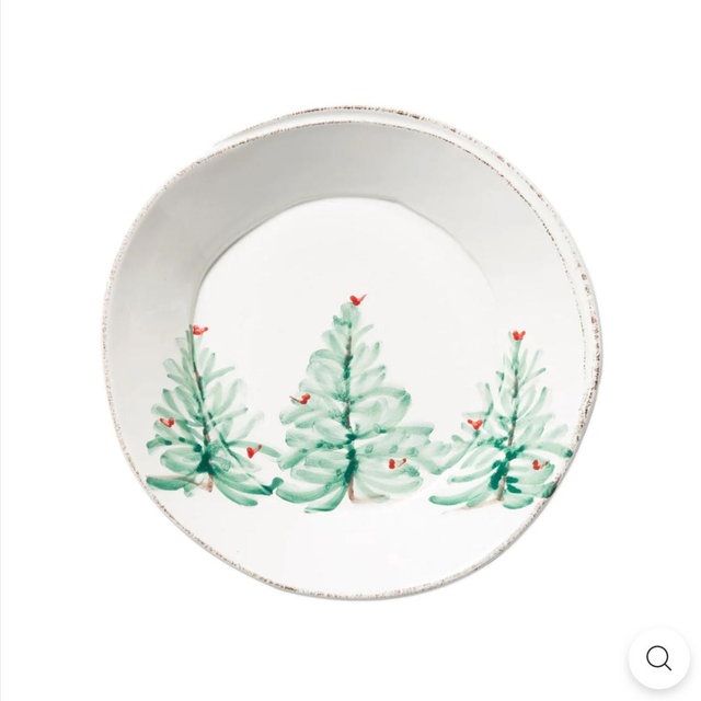 Melamine Lastra Holiday Pasta Bowl